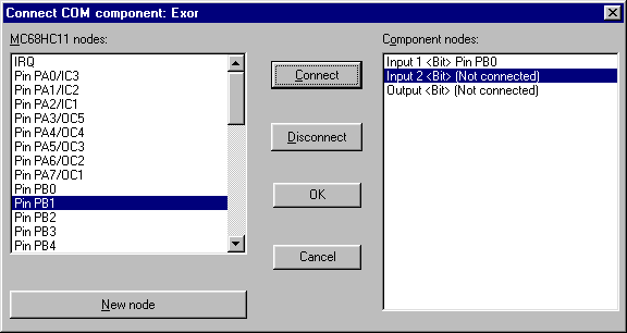 Connecting the exor component...