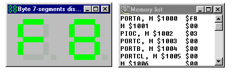 A 7 segment display