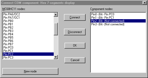 The connect dialog